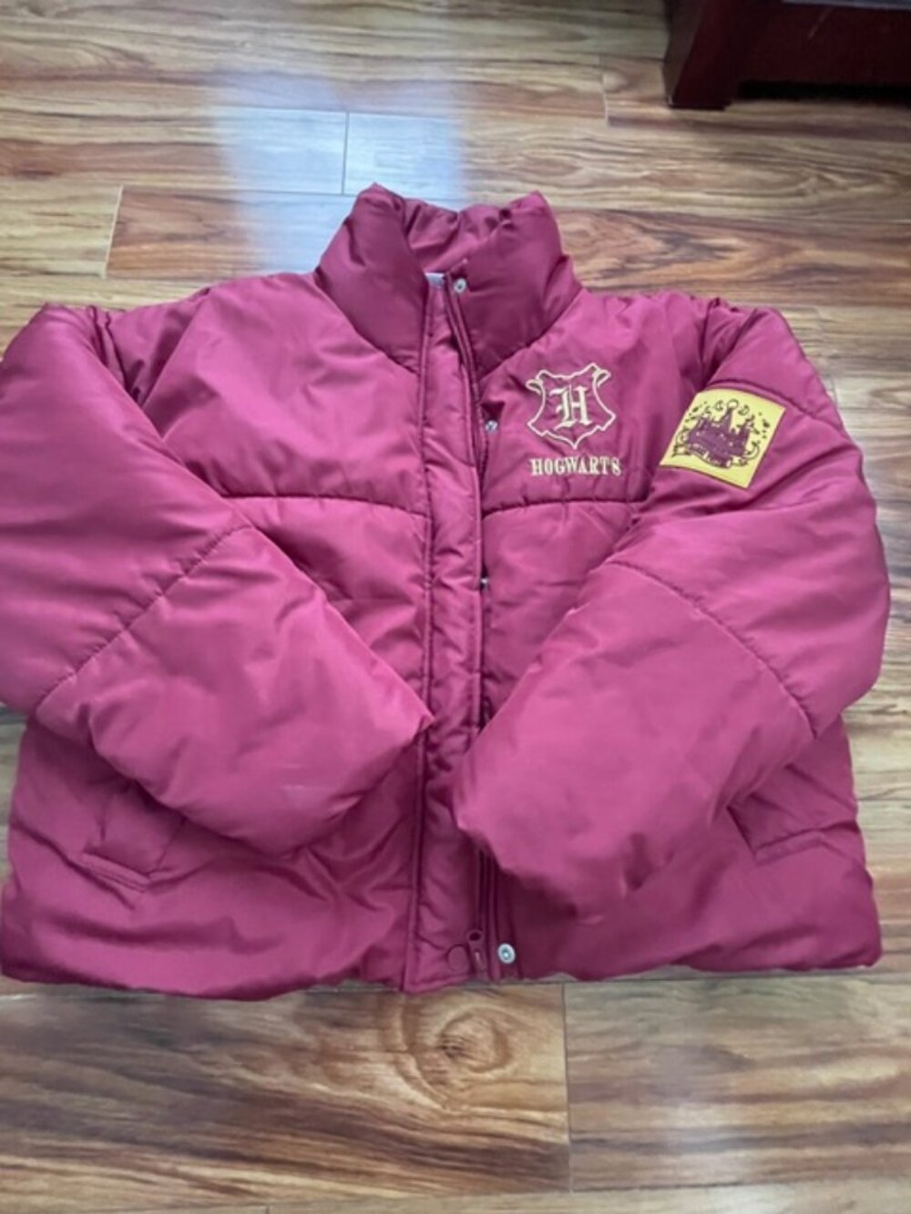 Harry Potter Wizarding World Women's Puffer Jacket, Pink, Size S